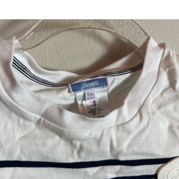 Jacadi paris stripe tee boys white size 10 new - Picture 4 of 8
